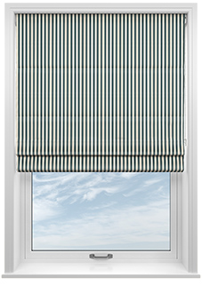 The British Stripe Co. Catherine, Teinbridge No.3 - Twist&Fit Roman Blind
